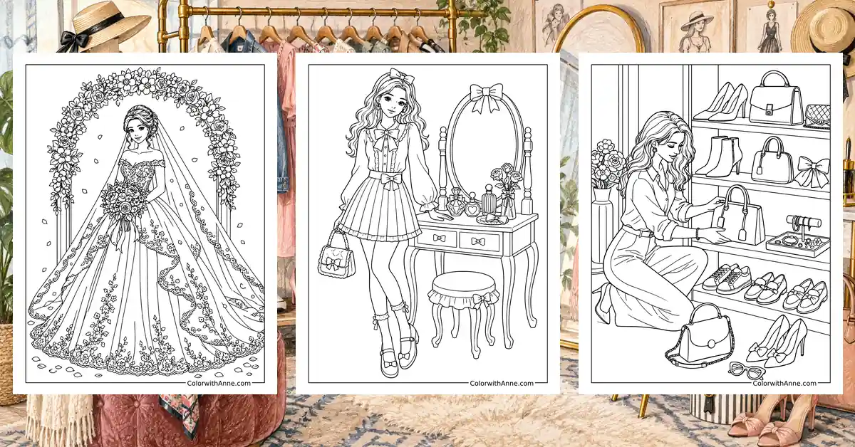 Fashion Coloring Pages banner