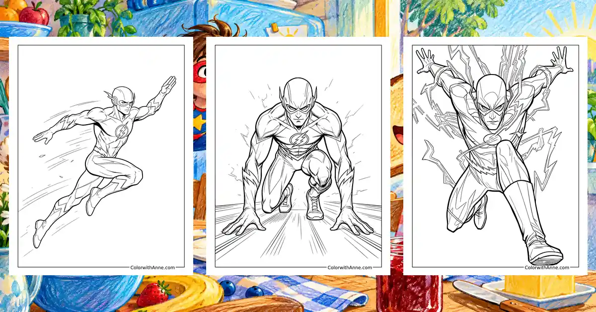 Flash Coloring Pages banner