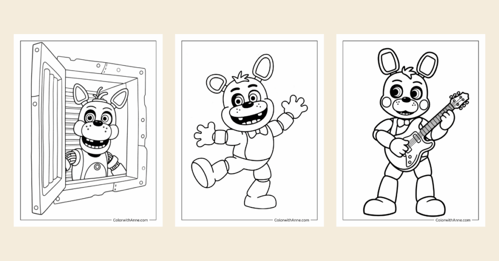 fnaf coloring pages banner
