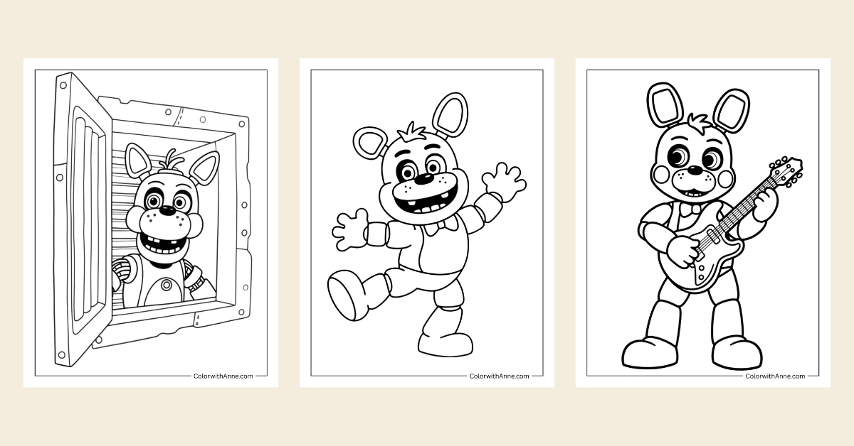 fnaf coloring pages banner