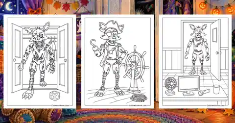 Foxy Coloring Pages banner
