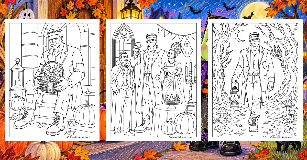 Frankenstein Coloring Pages banner