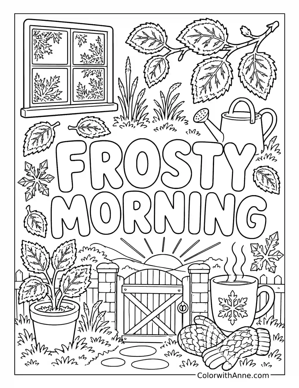 Frosty Morning coloring page