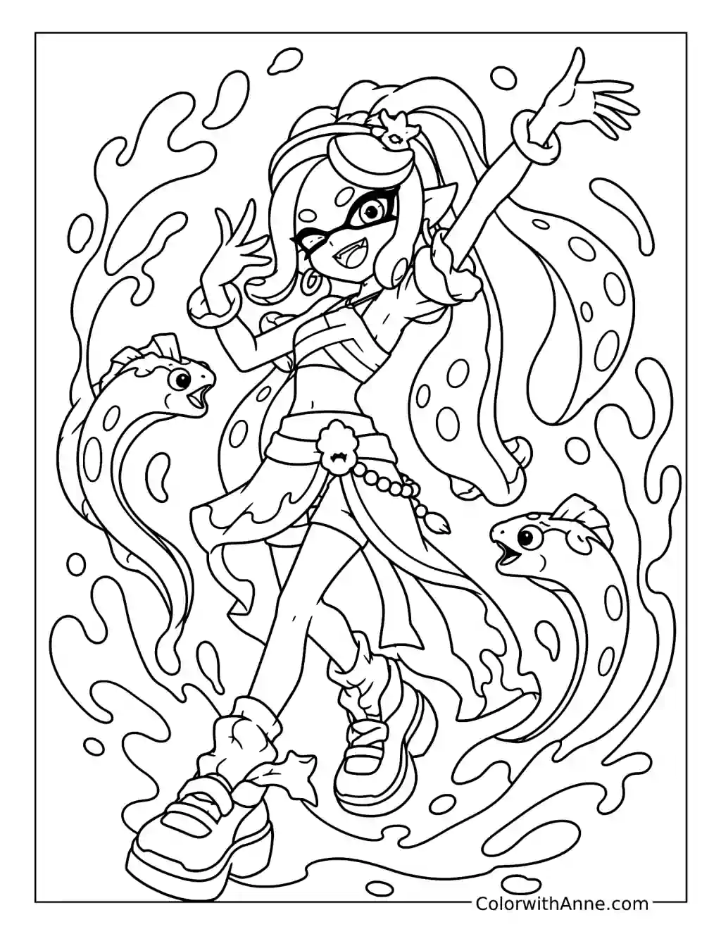 Frye Splatoon coloring page