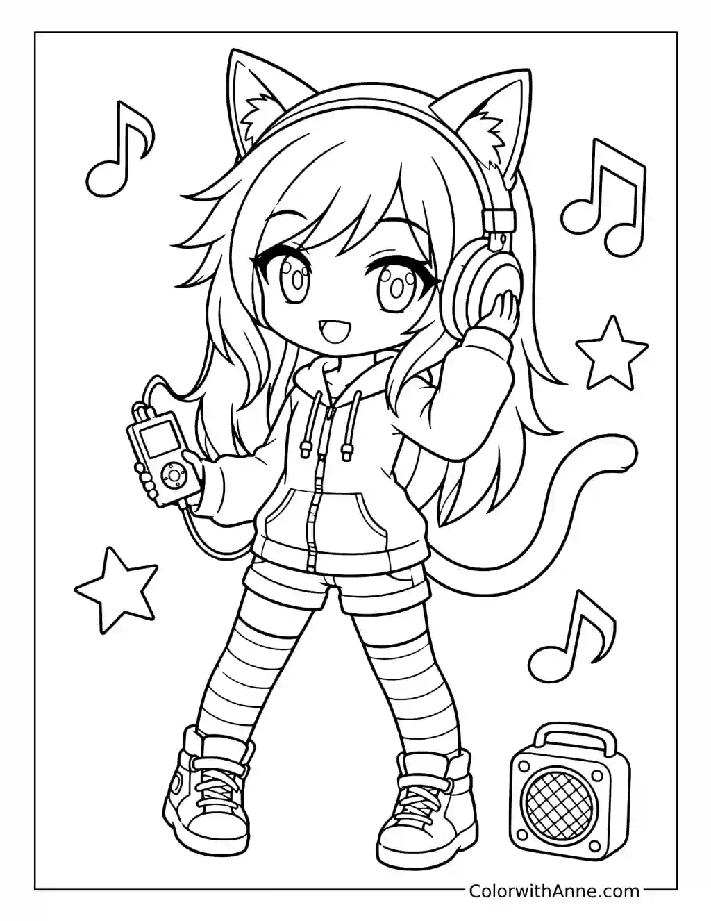20 Gacha Life Coloring Pages (Free PDF Printables)
