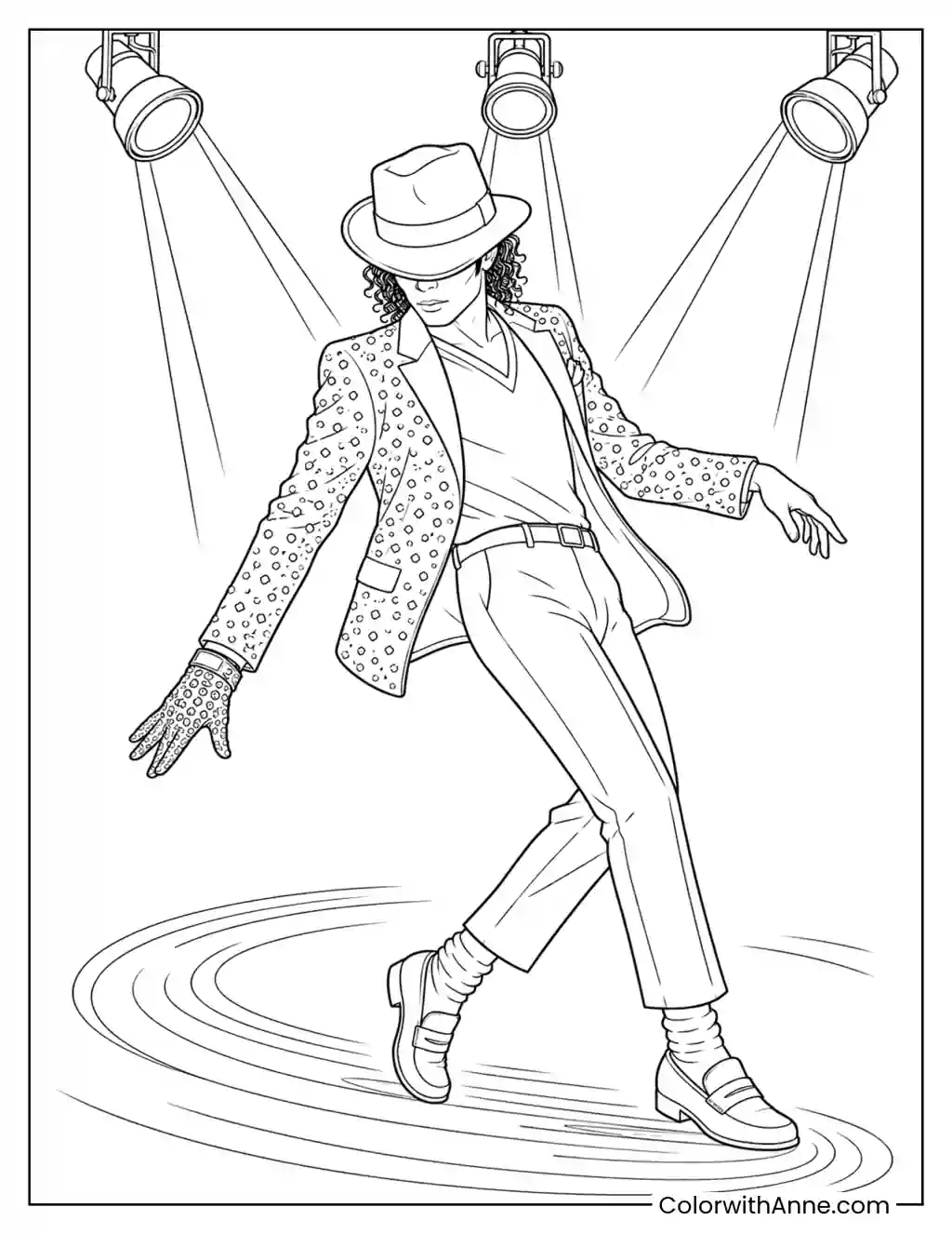 Glitter Jacket Spotlight coloring page