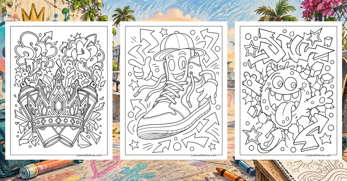 Graffiti Coloring Pages banner