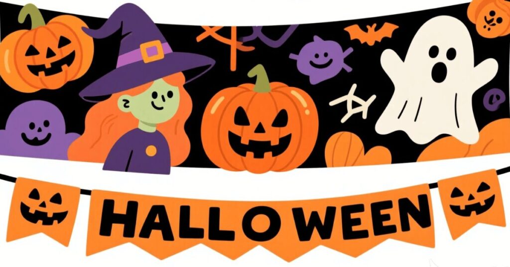 halloween coloring pages banner 2