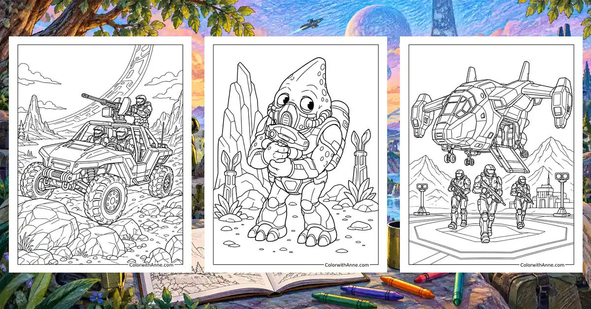 Halo Coloring Pages banner