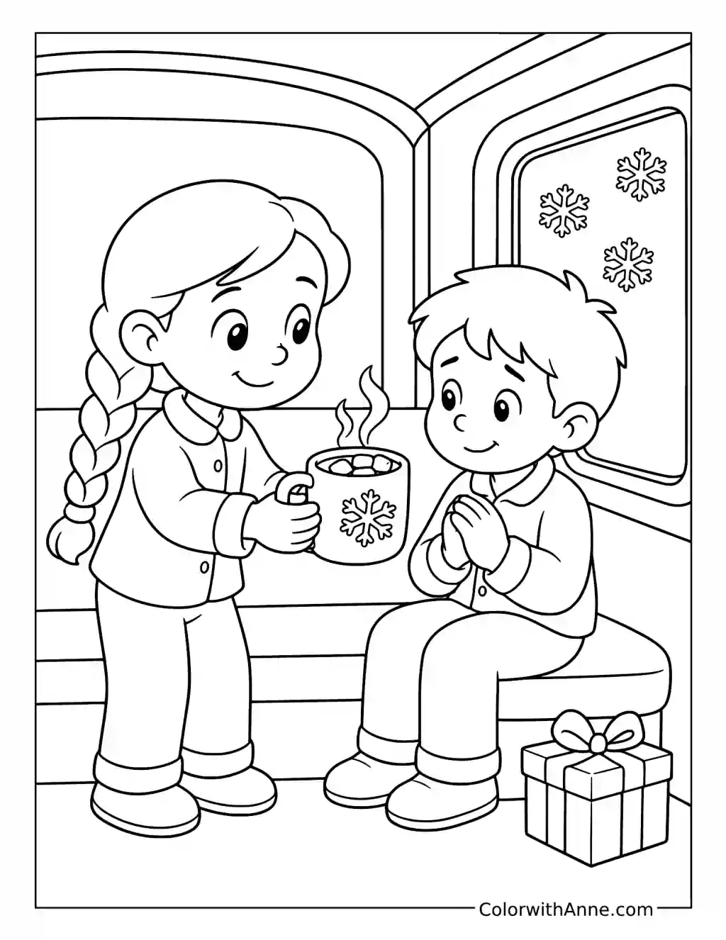 Hero Girl Helping Billy coloring page