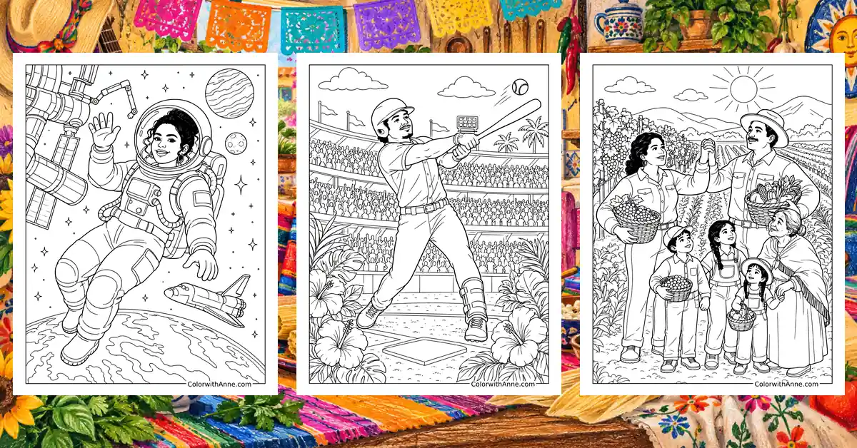 Hispanic Heritage Month Coloring Pages banner