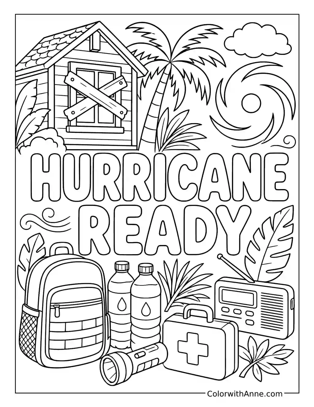 Hurricane Ready coloring page