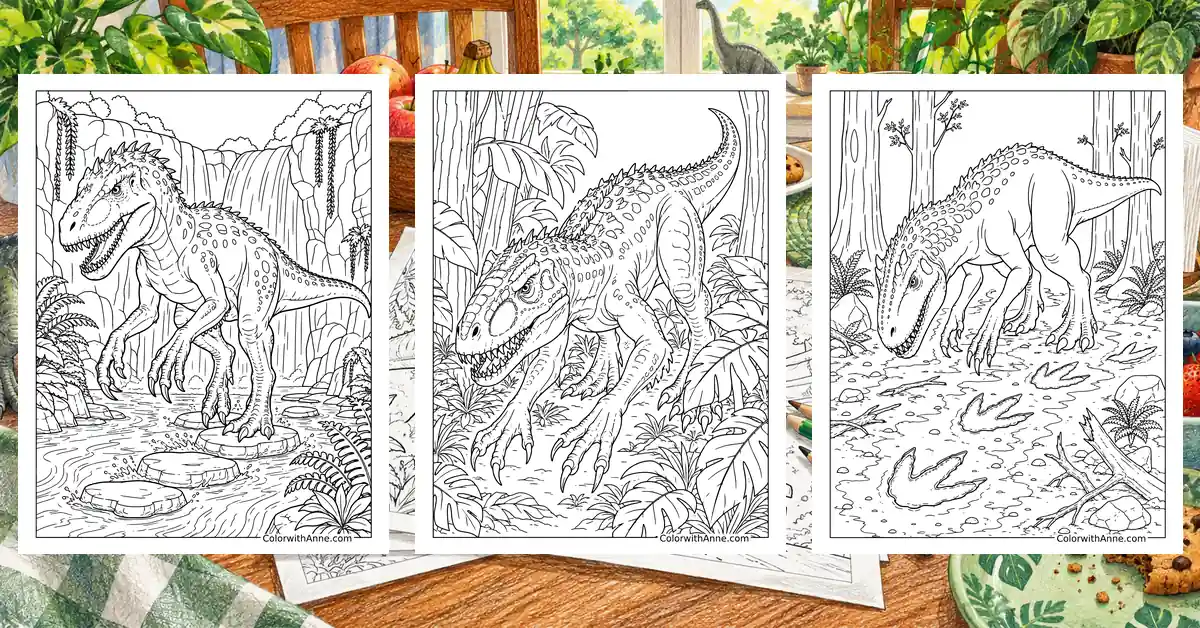 Indominus Rex Coloring Pages banner