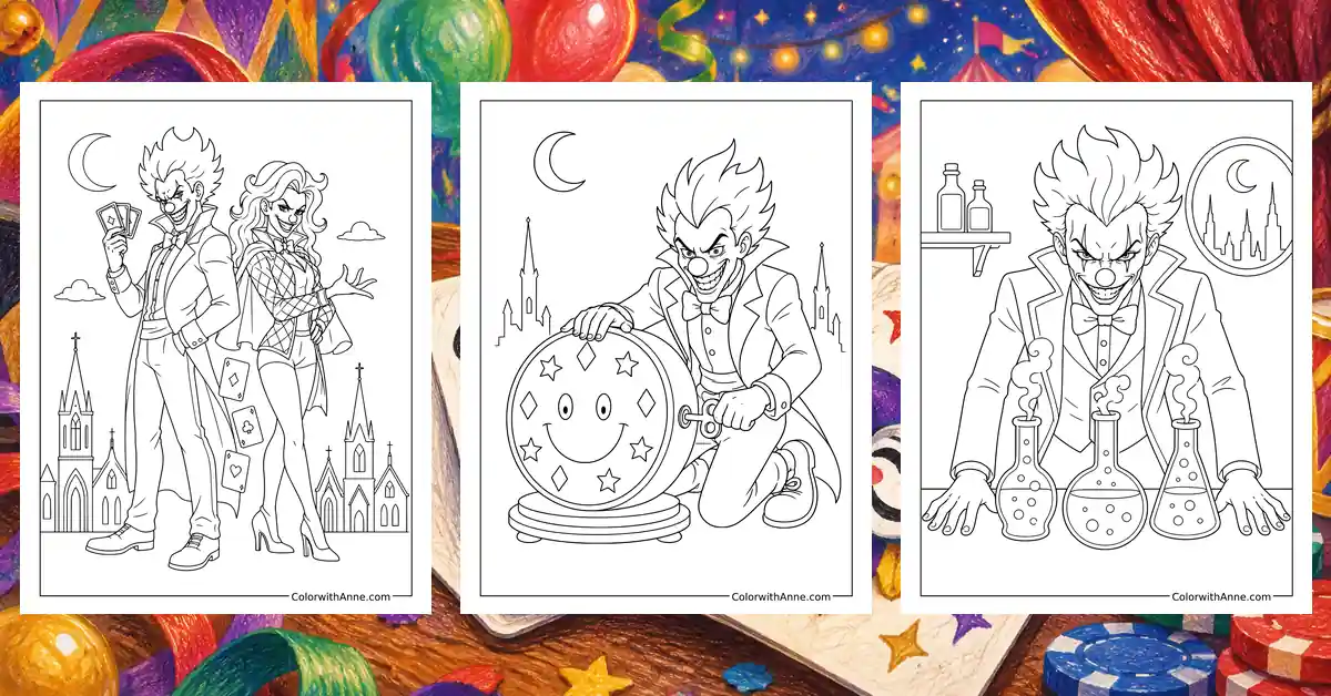 Joker Coloring Pages banner