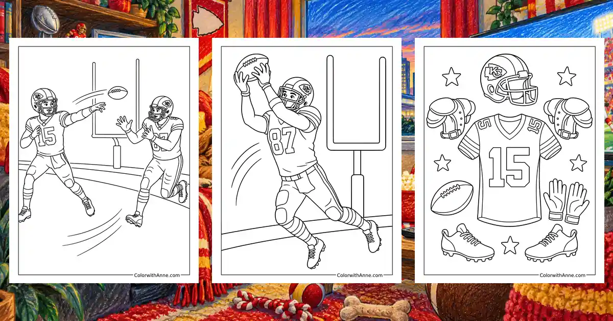 Kansas City Chiefs Coloring Pages banner