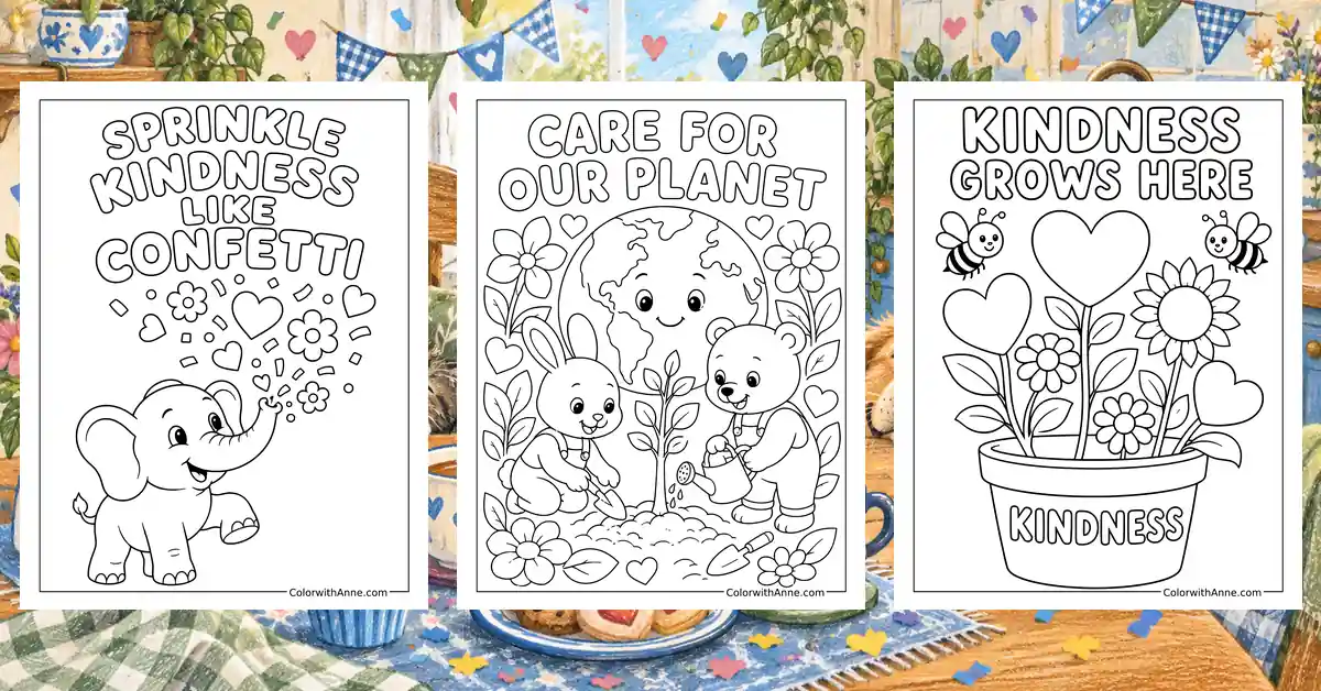 Kindness Coloring Pages banner