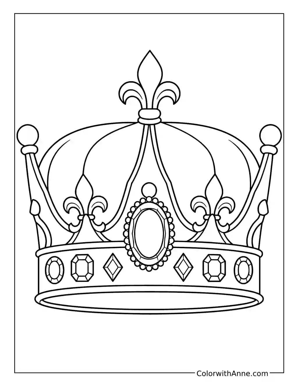 King's Crown coloring page