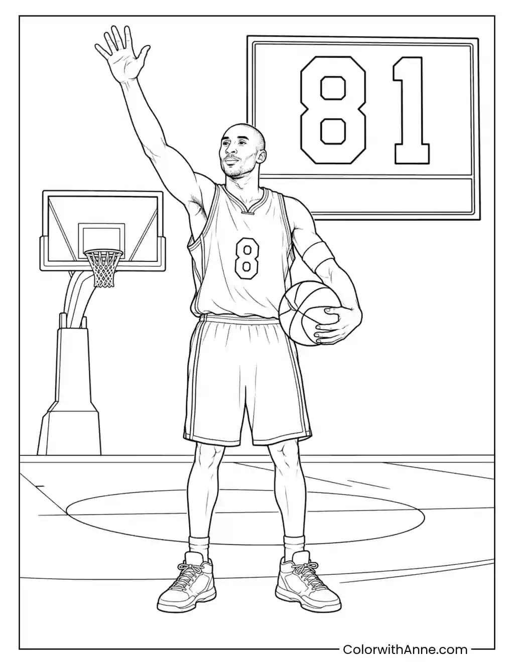 Kobe Bryant 81-Point Game coloring page