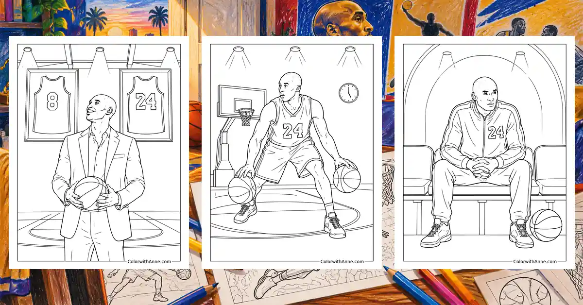 Kobe Bryant Coloring Pages banner