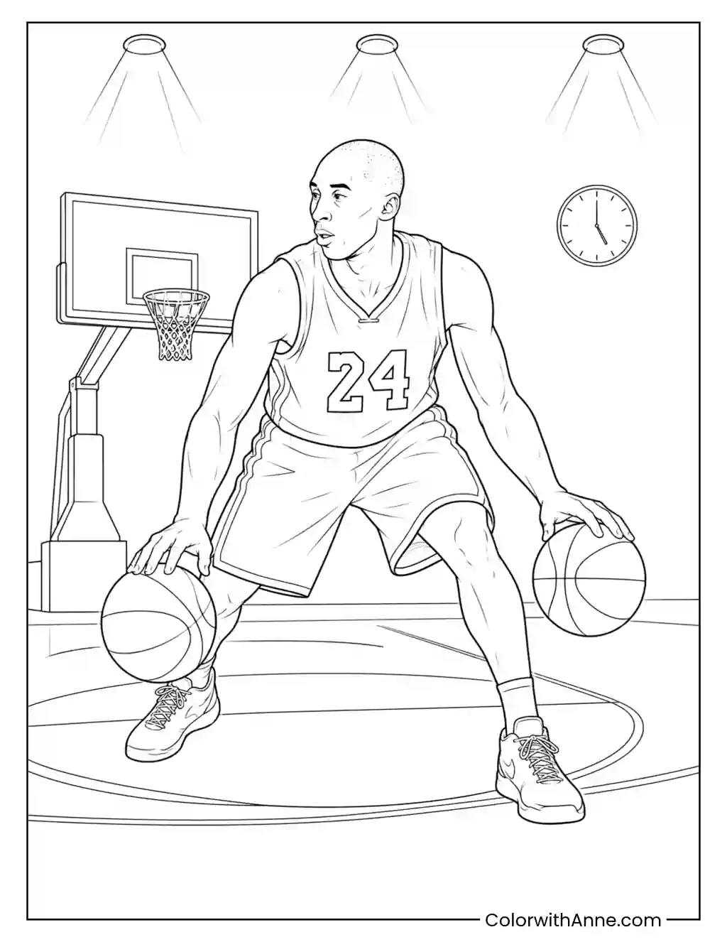 Kobe Bryant Mamba Training Discipline coloring page