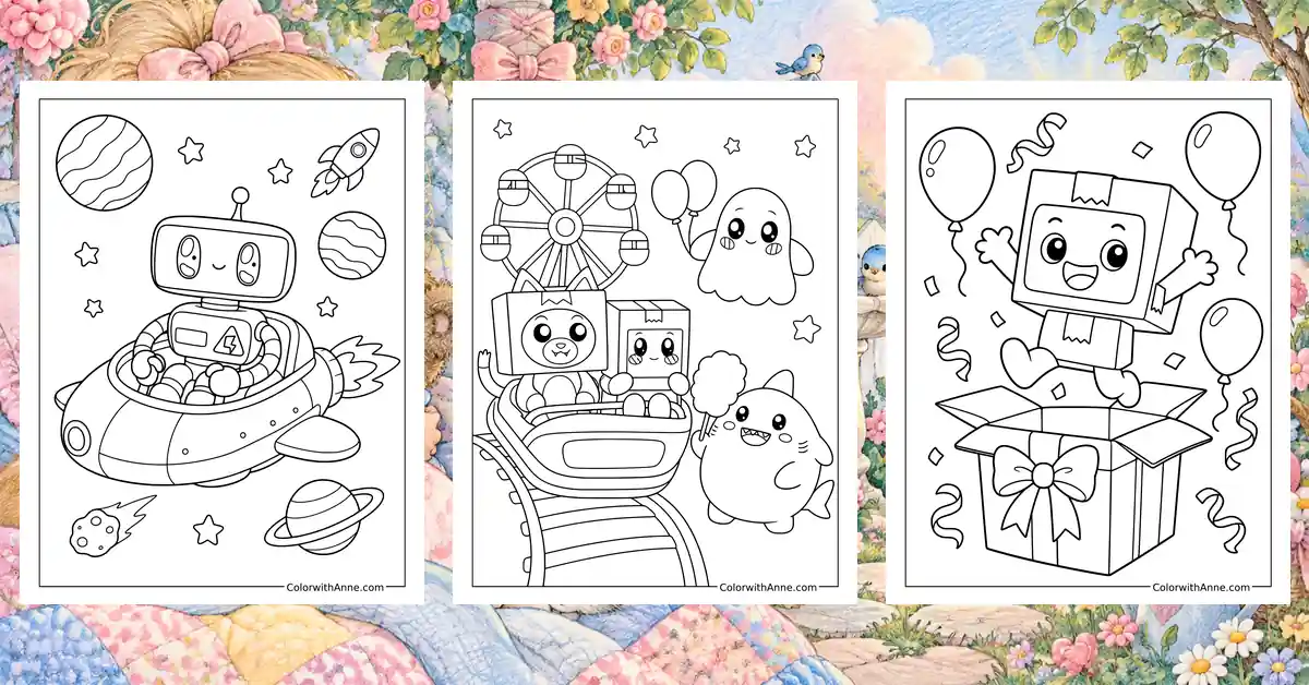 LankyBox Coloring Pages banner