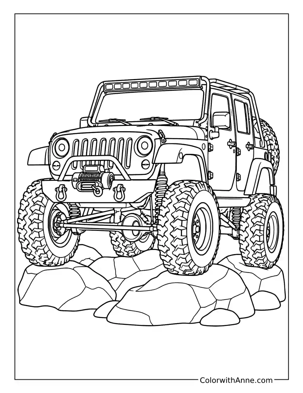 20 Jeep Coloring Pages (Free PDF Printables)