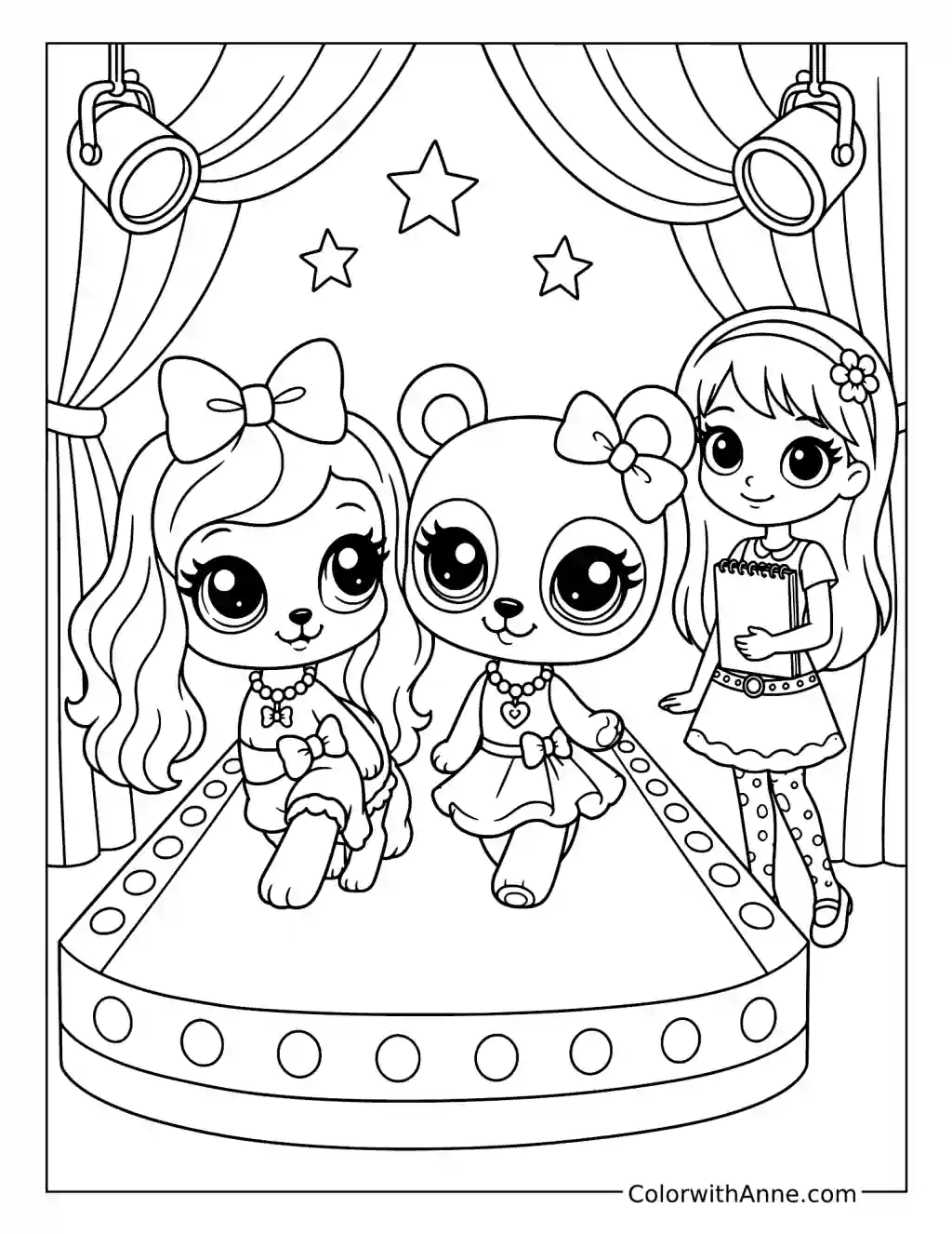Littlest Pet Shop Fashion Show coloring page