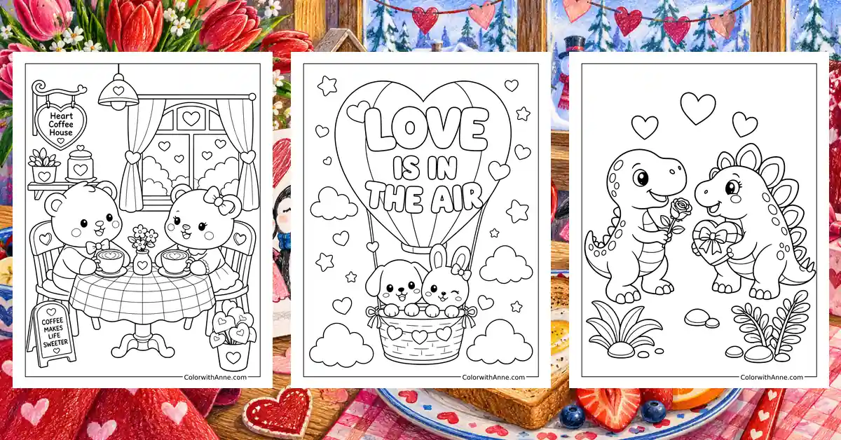 Love Coloring Pages banner