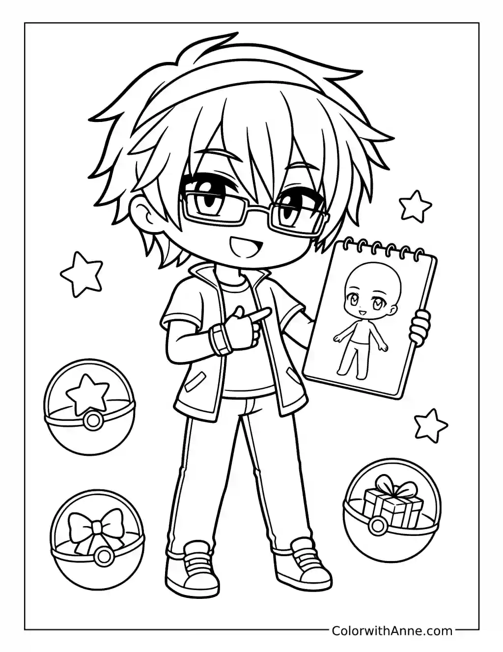 Luni's Character Creation coloring page