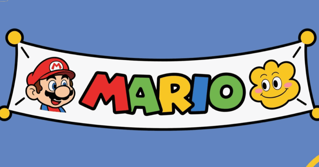 mario coloring pages banner 2