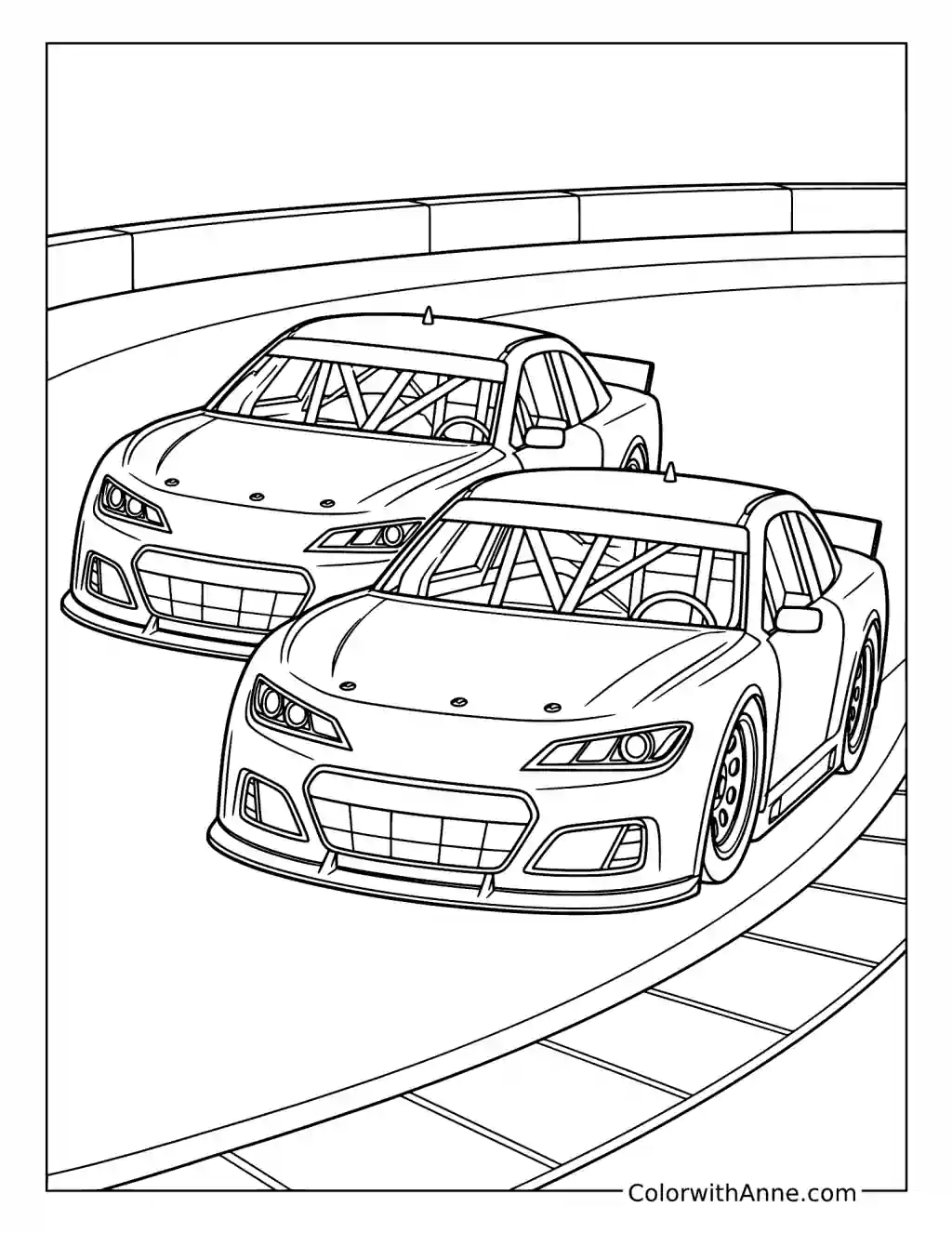 Martinsville Short Track Battle coloring page