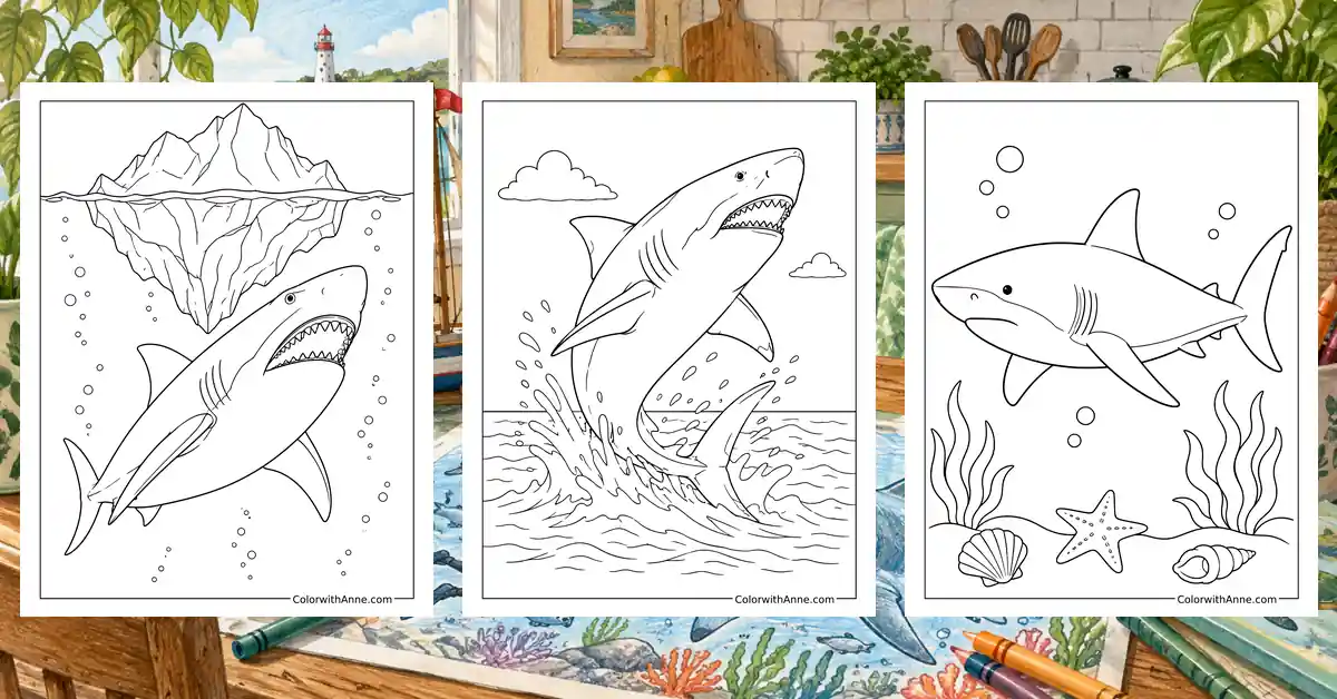Megalodon Coloring Pages banner
