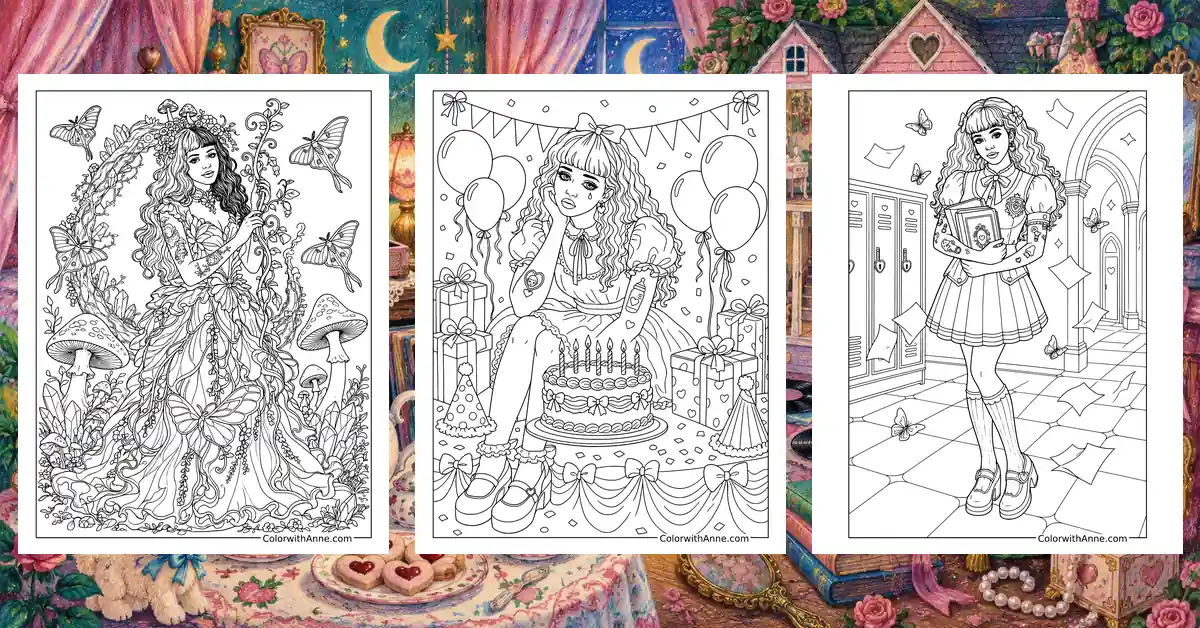 Melanie Martinez Coloring Pages banner
