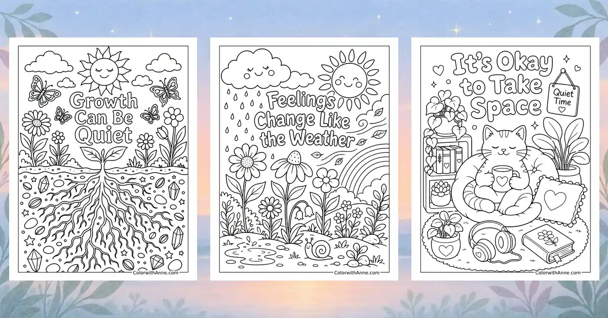 Mental Health Coloring Pages banner