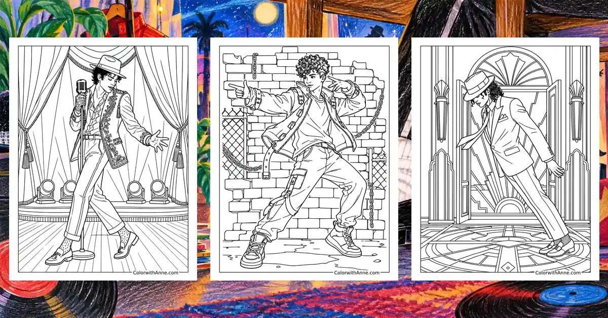 Michael Jackson Coloring Pages banner