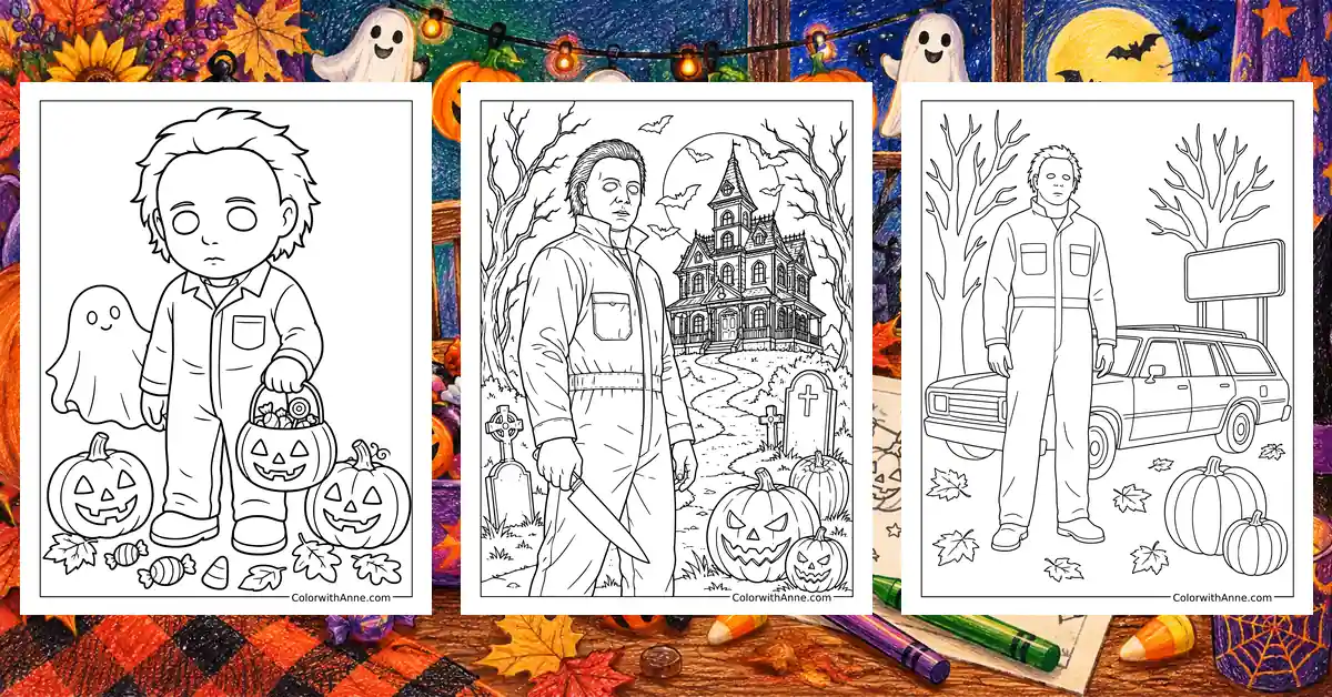 Michael Myers Coloring Pages banner