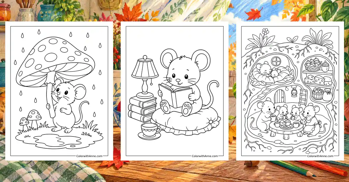 Mouse Coloring Pages banner