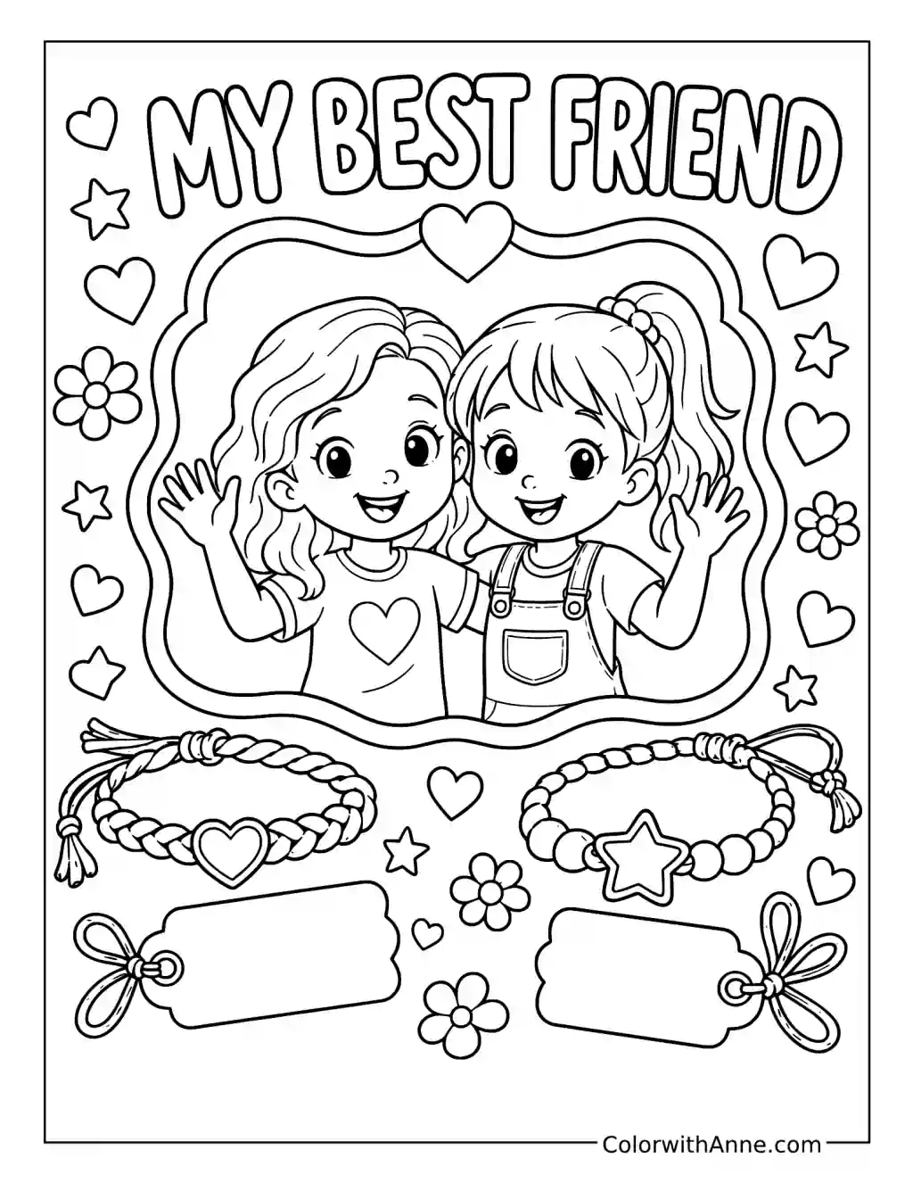 My Best Friend Keepsake coloring page