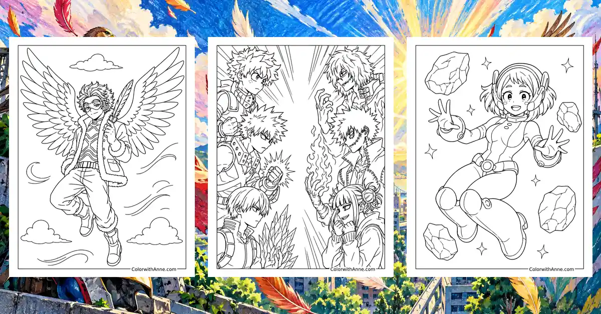My Hero Academia Coloring Pages banner