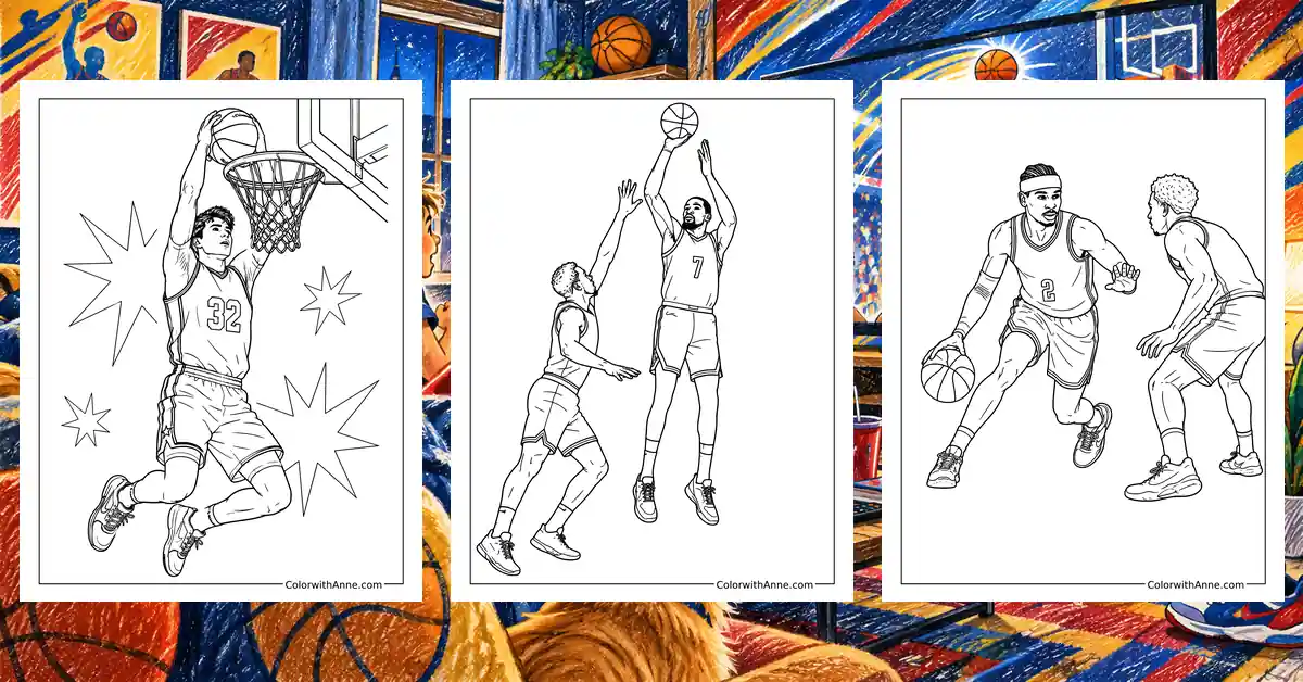 20 NBA Coloring Pages (Free PDF Printables)