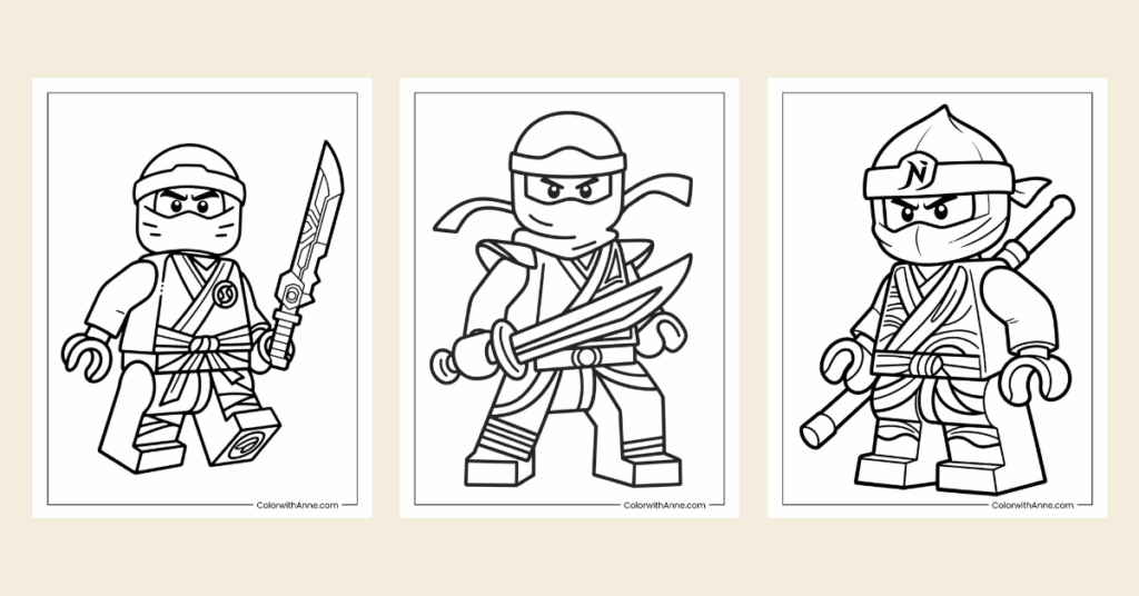 ninjago coloring pages banner