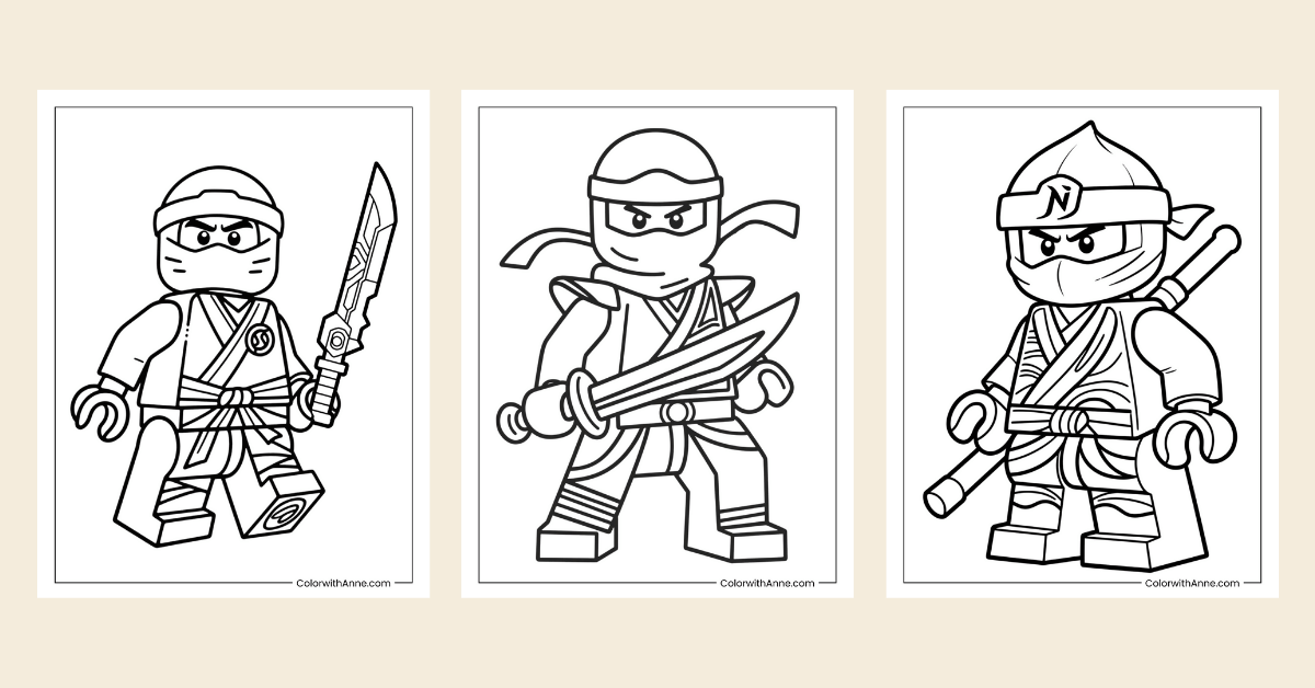 ninjago coloring pages banner