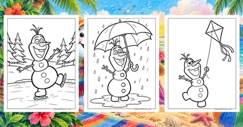 Olaf Coloring Pages banner