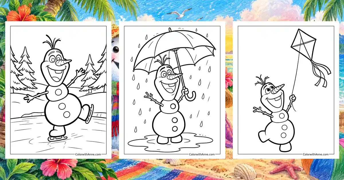 Olaf Coloring Pages banner