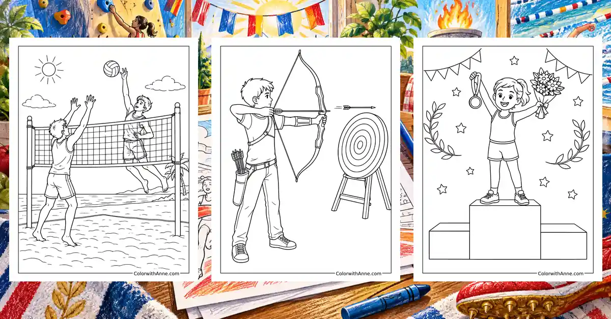 Olympic Coloring Pages banner