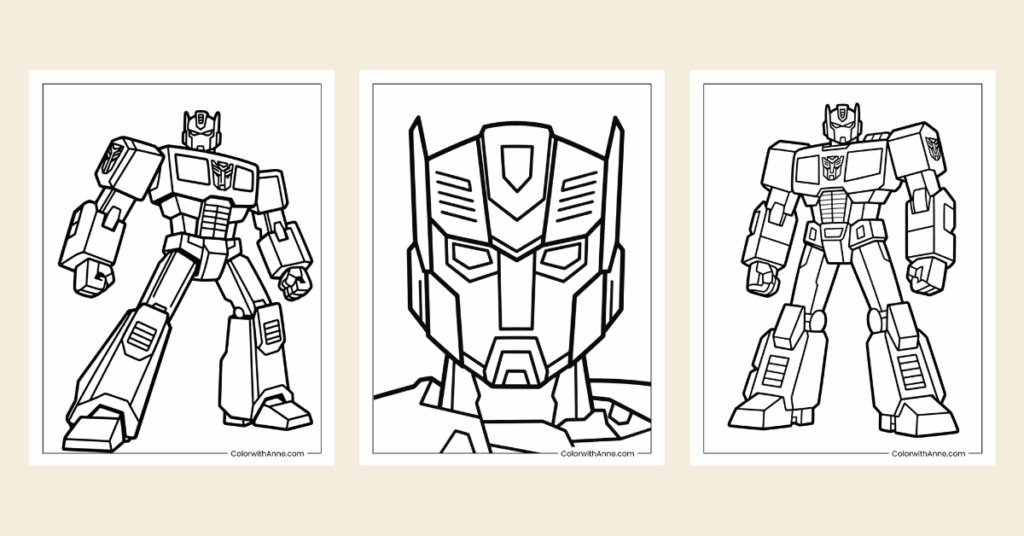 optimus prime coloring pages banner