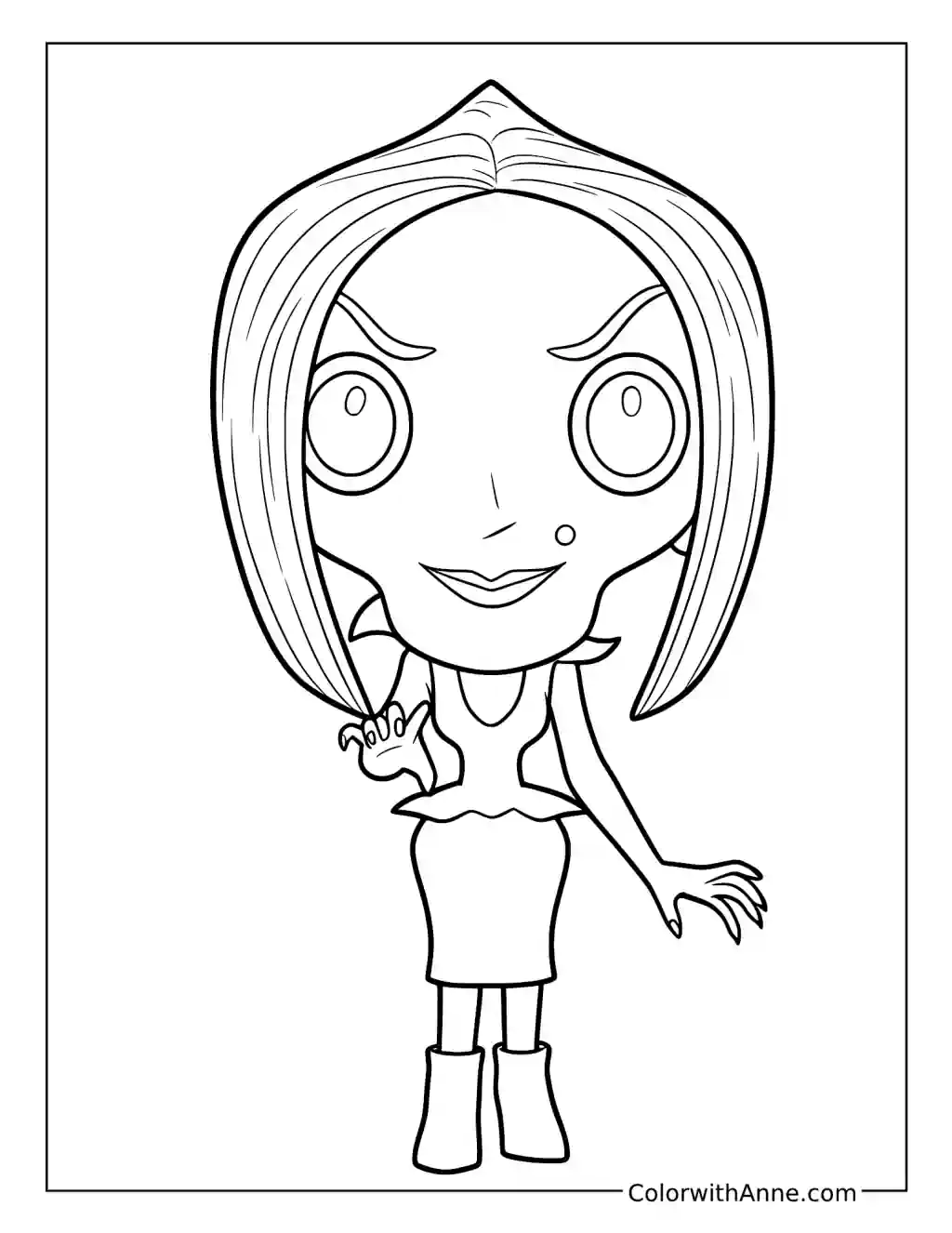 Other Mother Reaching Forward coloring page