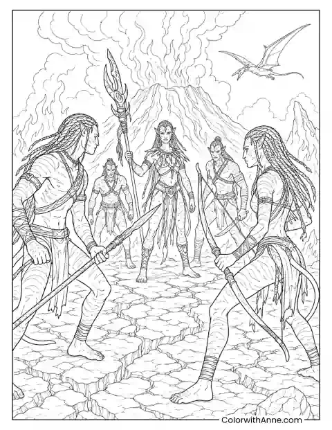 Avatar Coloring Pages