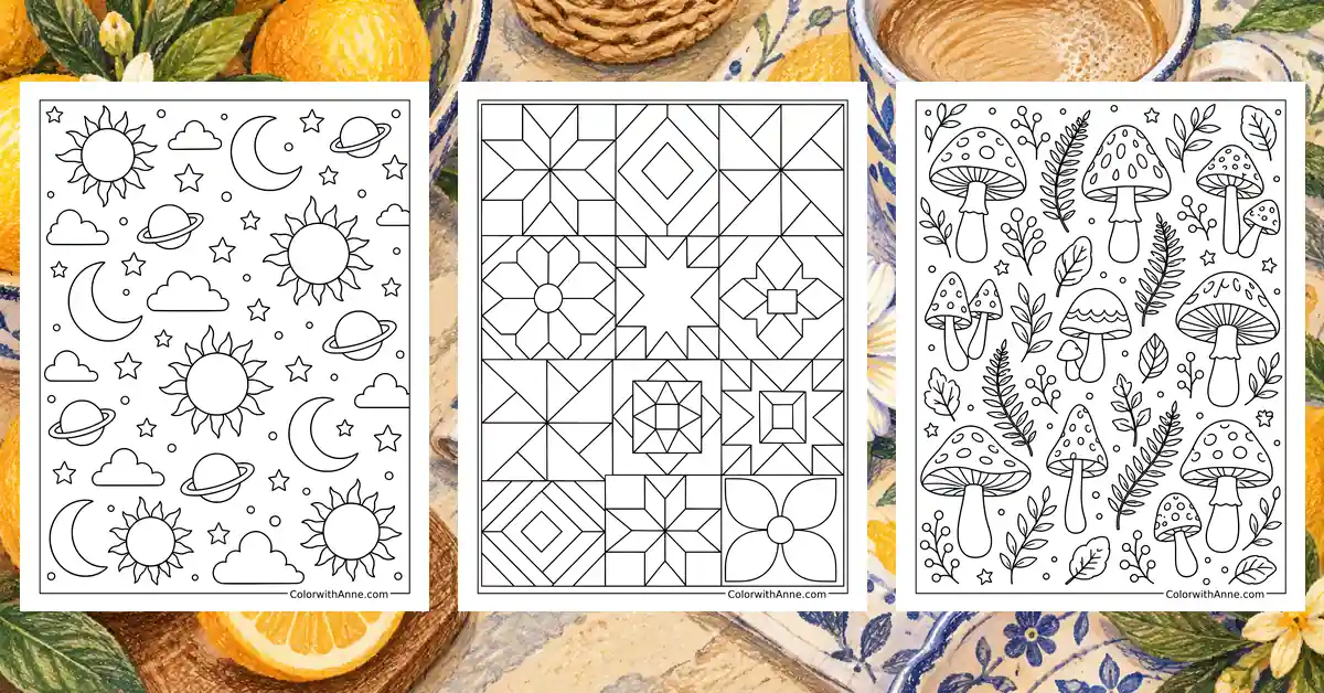 Pattern Coloring Pages banner