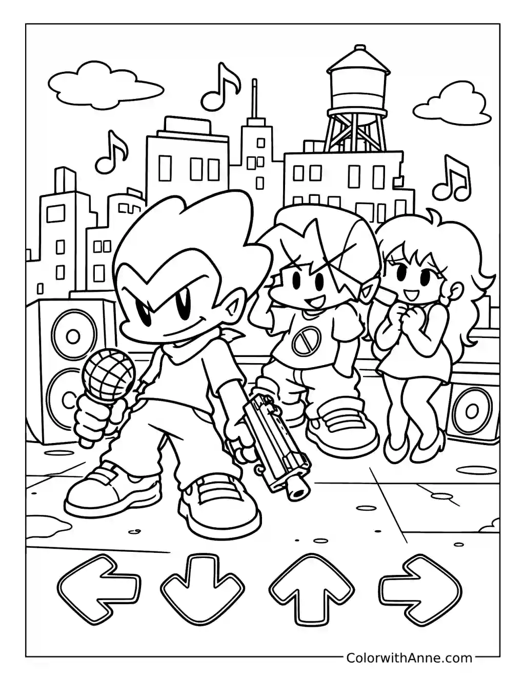 Pico Rooftop Microphone Performance coloring page